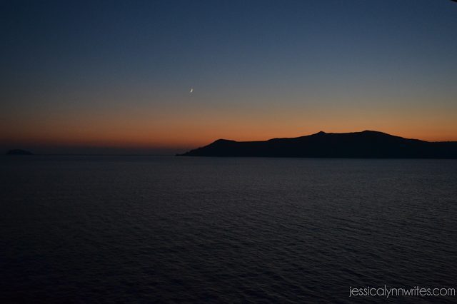 Cruising in Europe: A Santorini Sunset