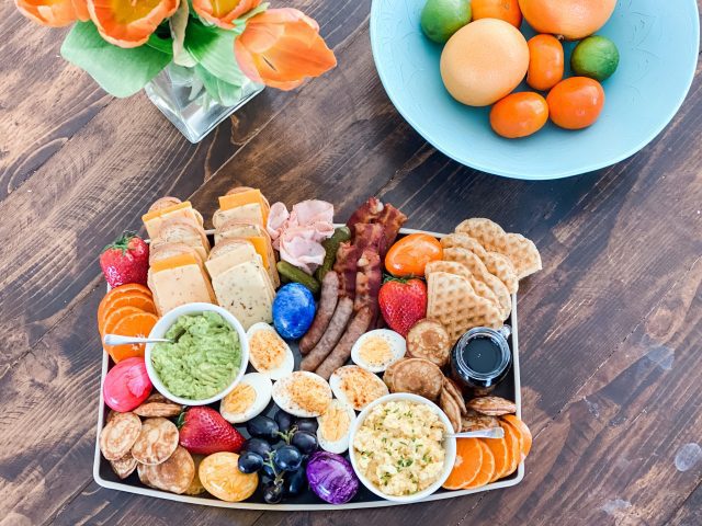 Create an Easter brunch board for the upcoming holiday—eggcellent for grazing and enjoying everyone's favorite foods. This post shares several ideas to prep ahead of time, too. 