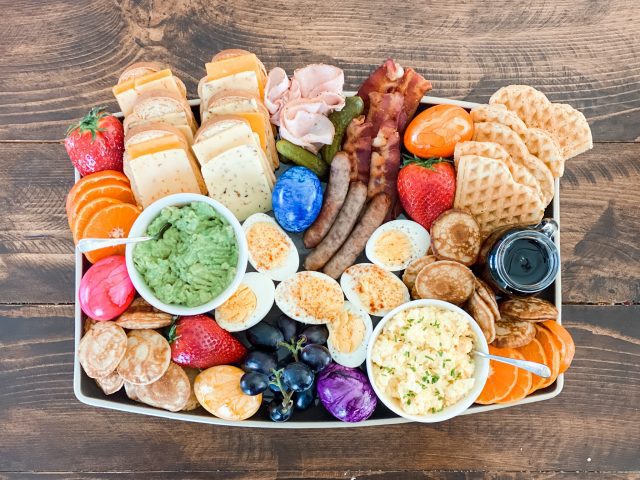 Create an Easter brunch board for the upcoming holiday—eggcellent for grazing and enjoying everyone's favorite foods. This post shares several ideas to prep ahead of time, too. 